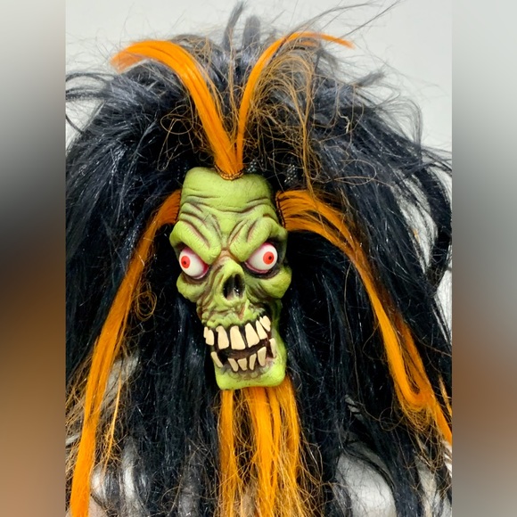 Y2K Vintage Adult One Size Rubber Shrunken Head Mask - Picture 2 of 16